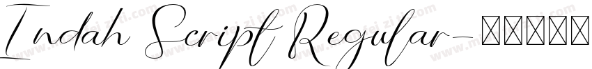 Indah Script Regular字体转换